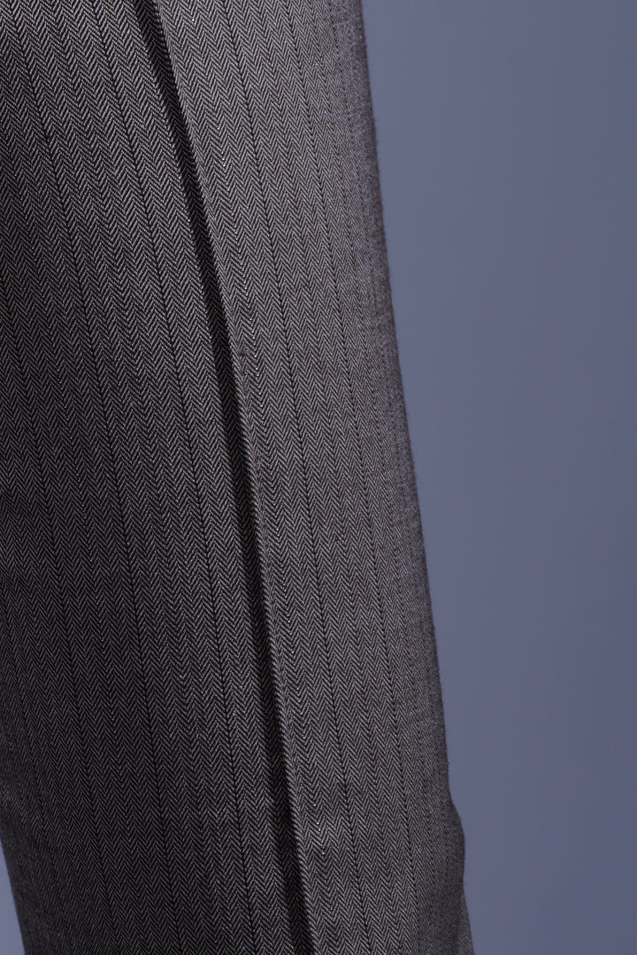 Pantalon bootcut chevron