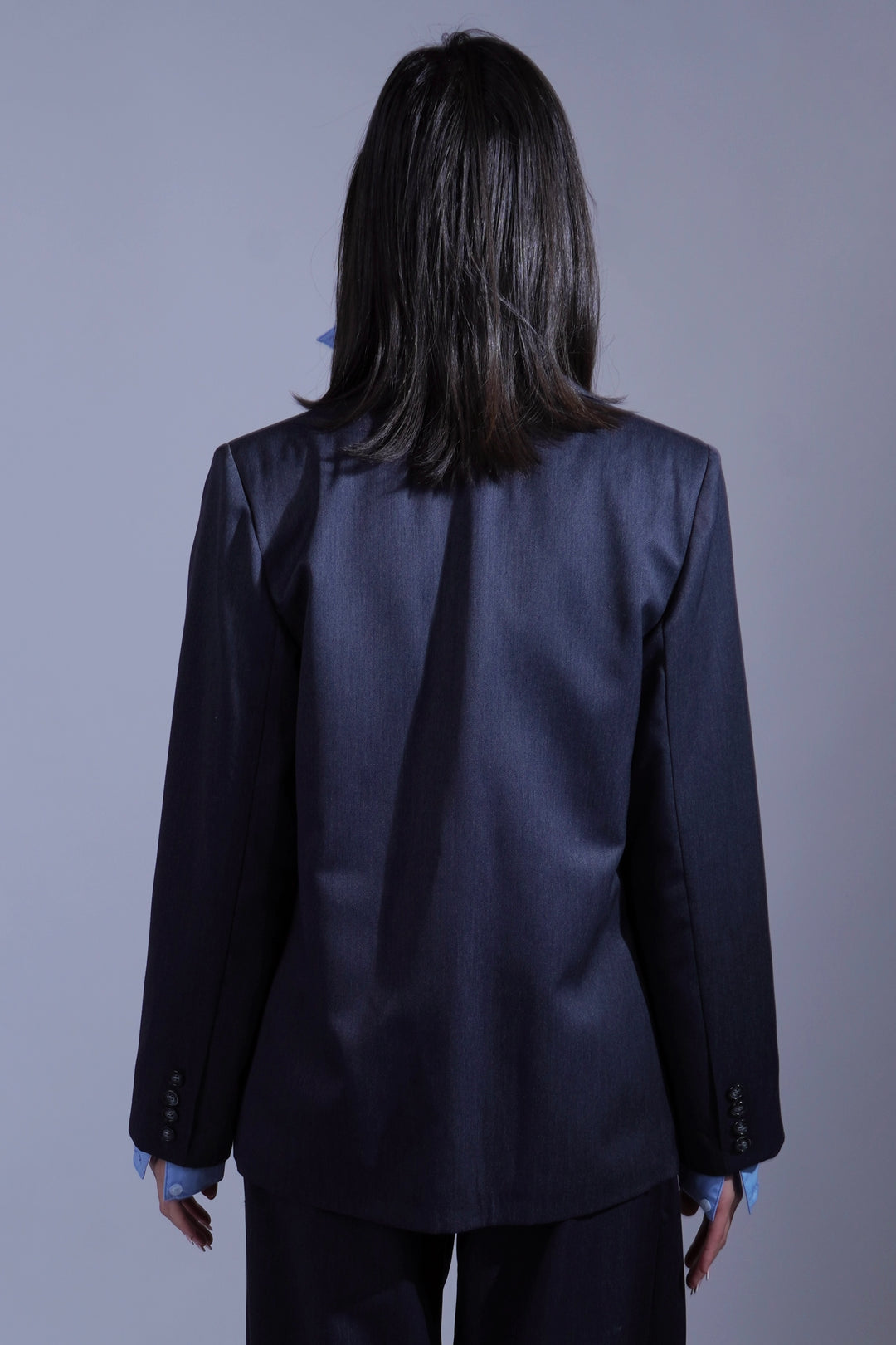 Veste tailleur gris ardoise