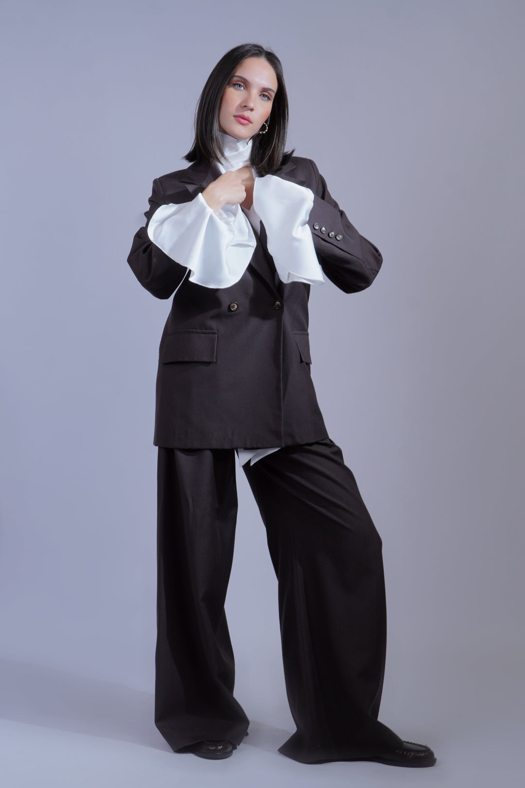 Veste tailleur marron