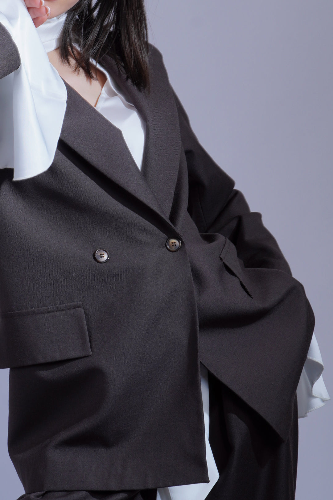 Veste tailleur marron