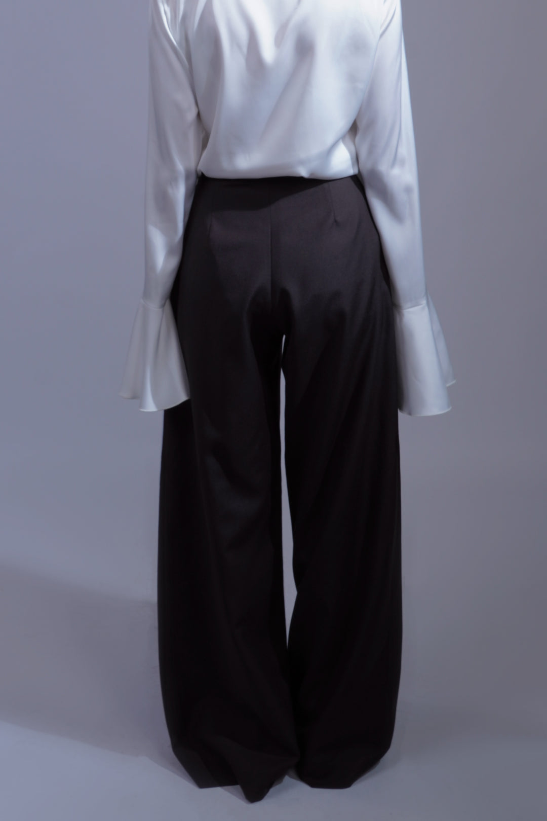 Pantalon à plis marron