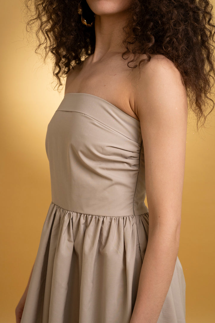 Robe bustier avec broderie