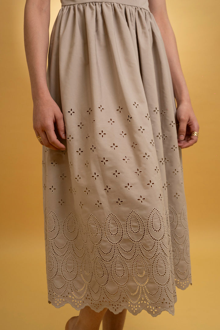 Robe bustier avec broderie
