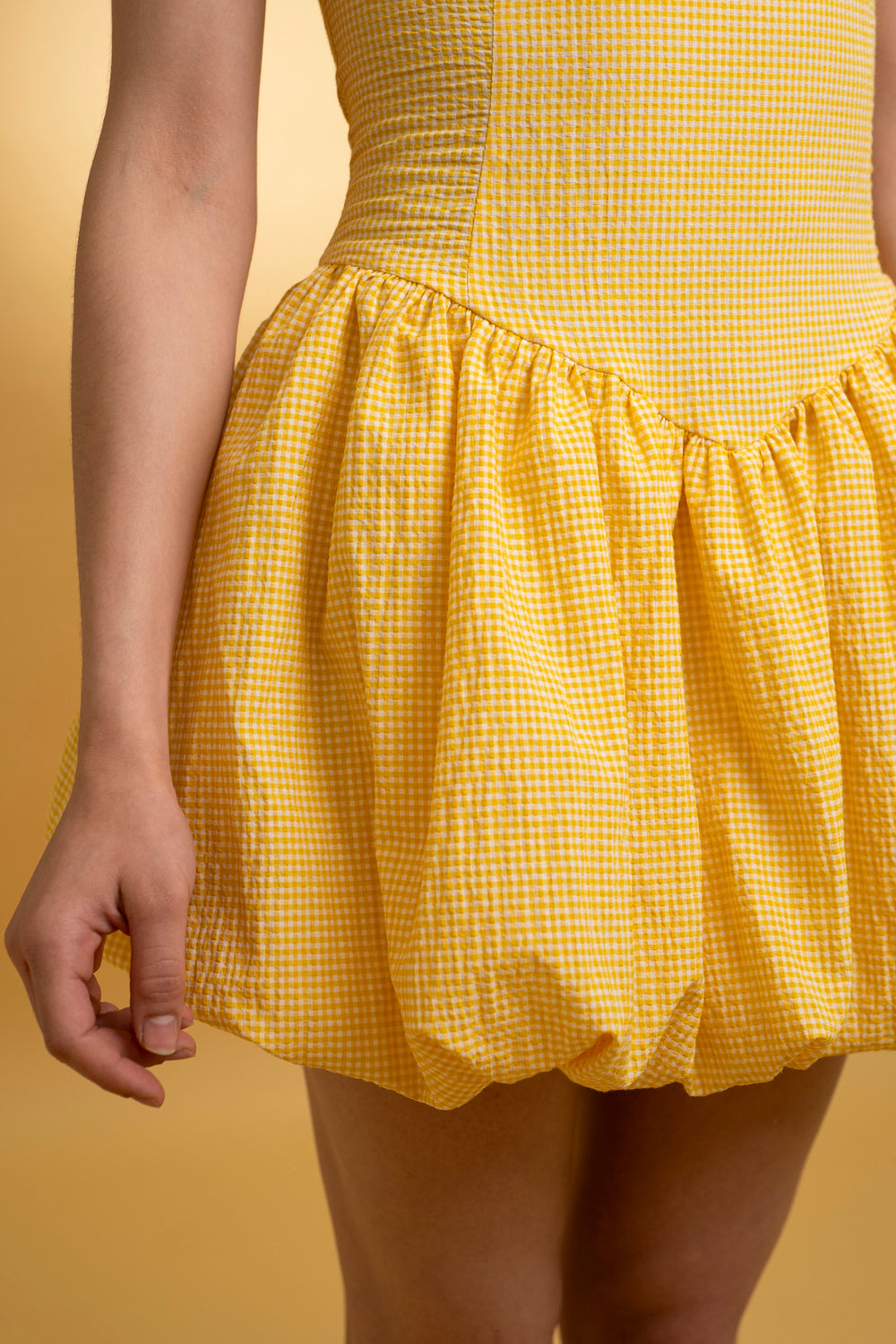 Robe vichy ballon