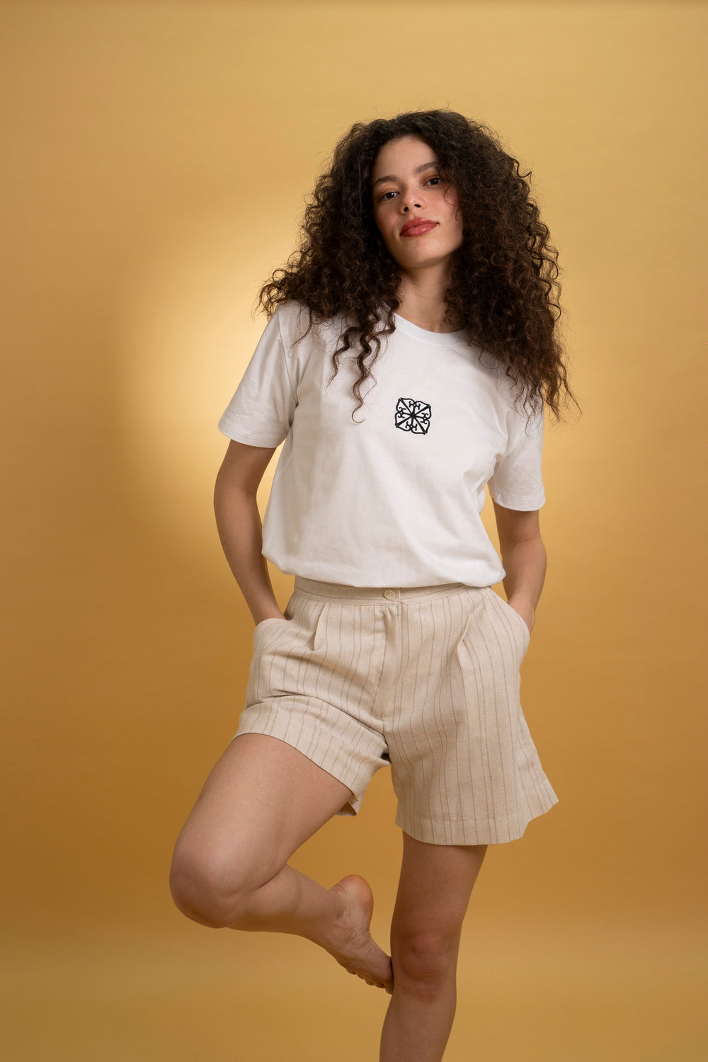 T-shirt brodé monogramme ZODA - coupe standard