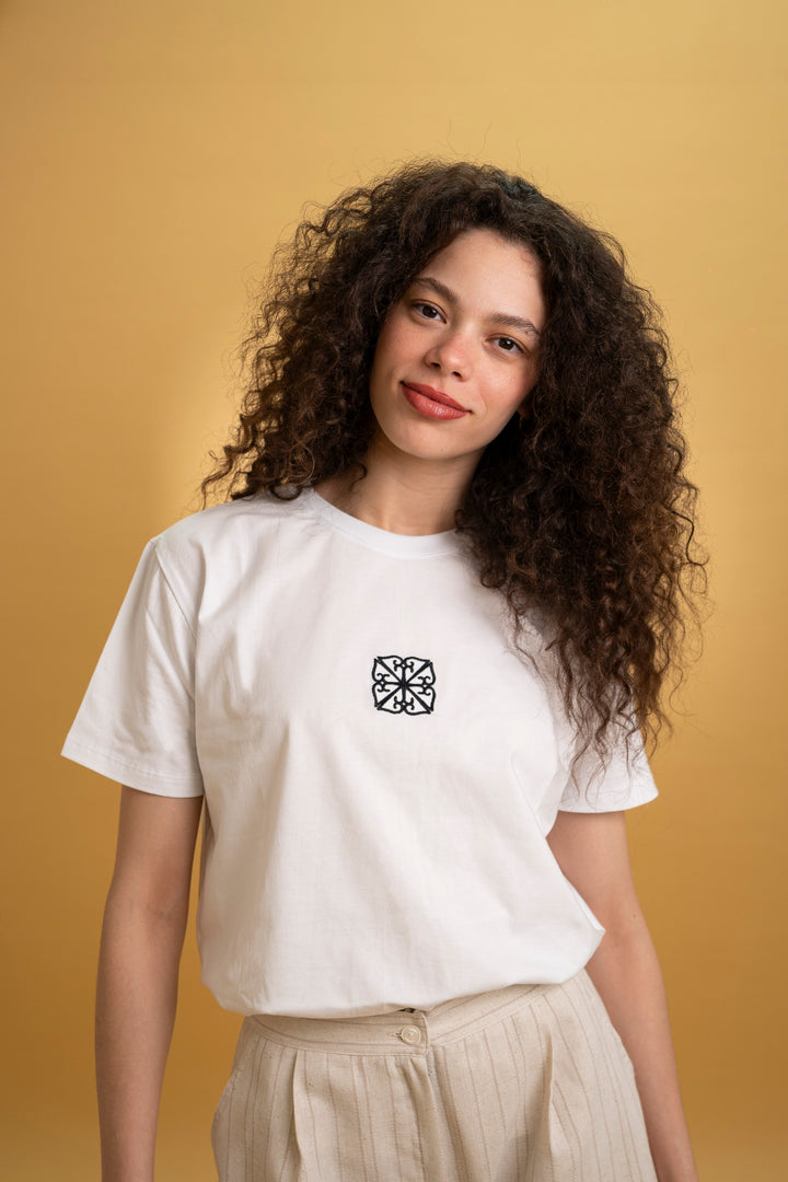 T-shirt brodé monogramme ZODA - coupe standard