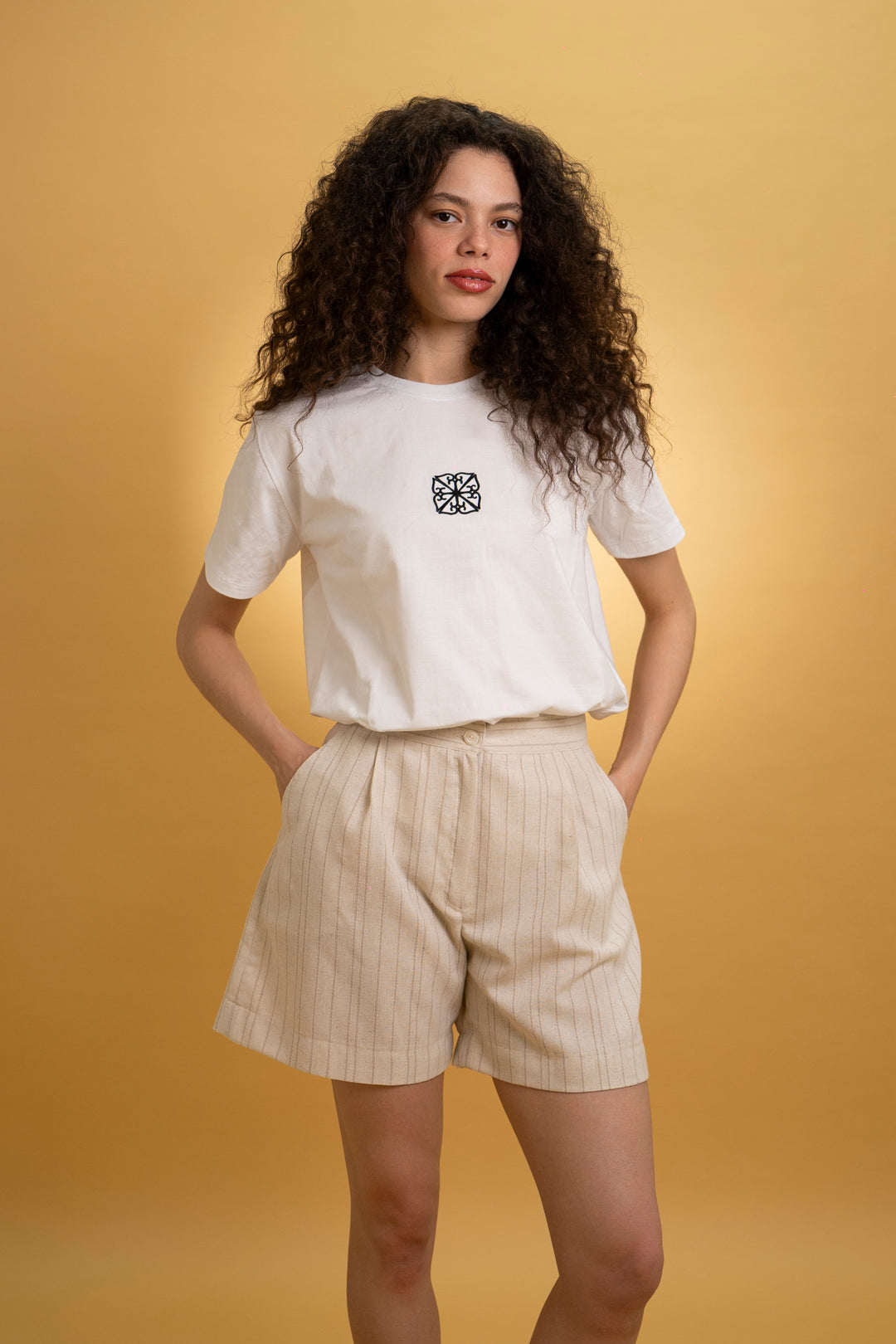 T-shirt brodé monogramme ZODA - coupe standard