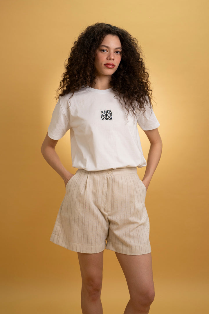 T-shirt brodé monogramme ZODA - coupe standard