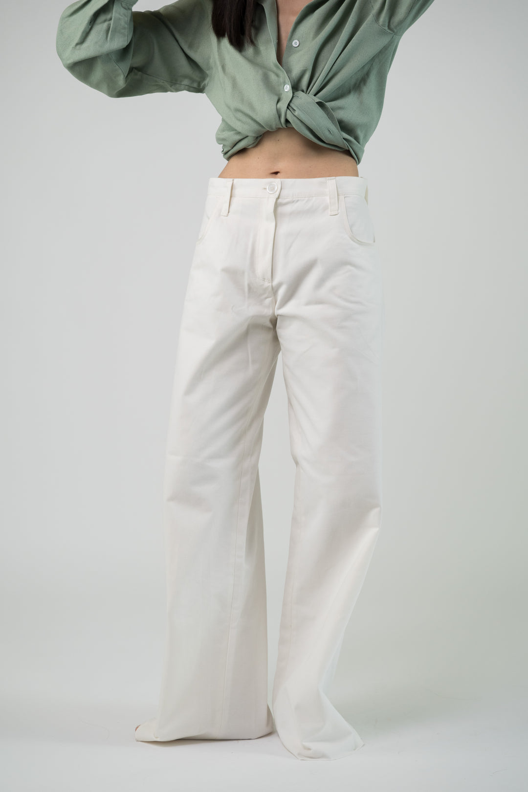 Jean large off white