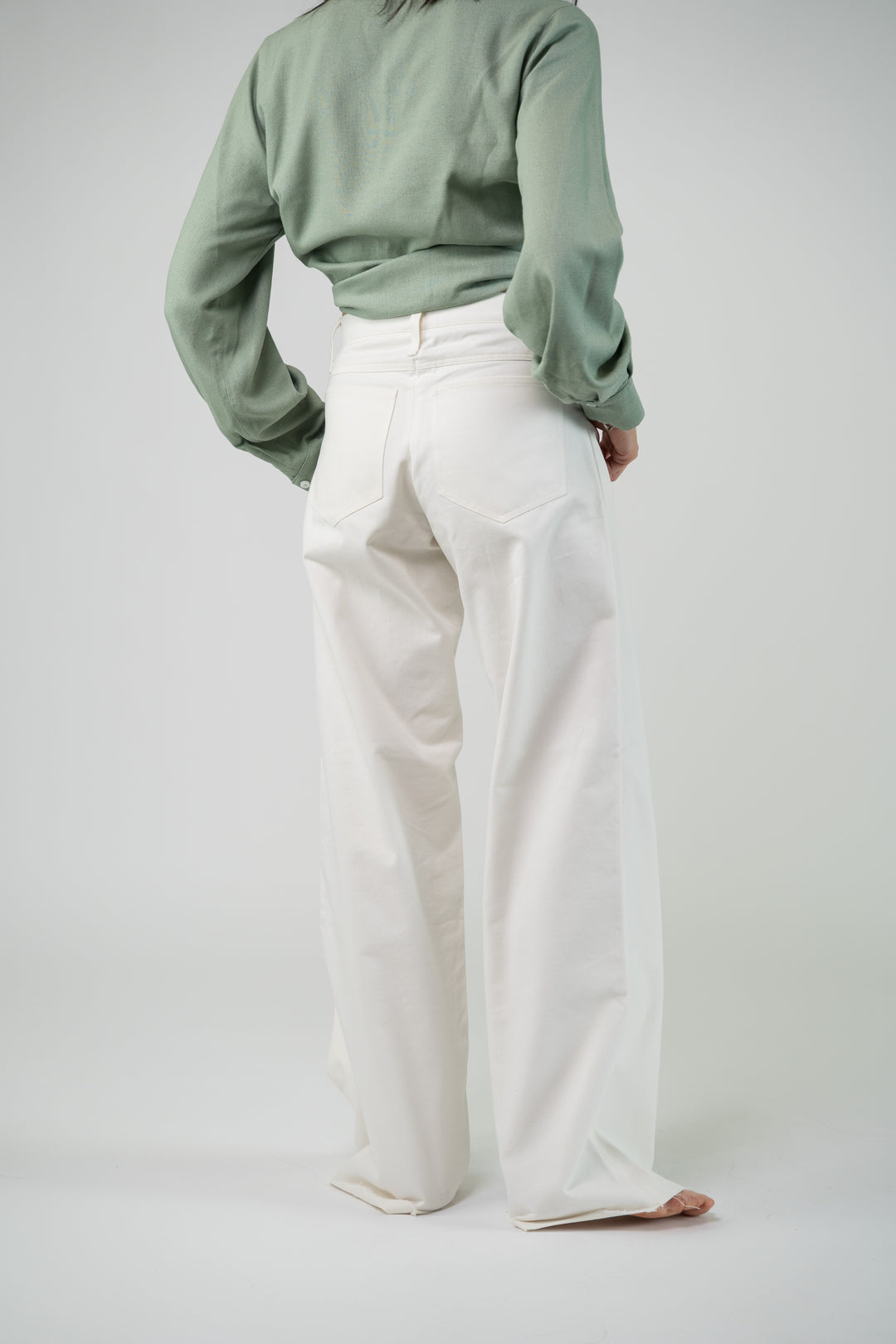 Jean large off white