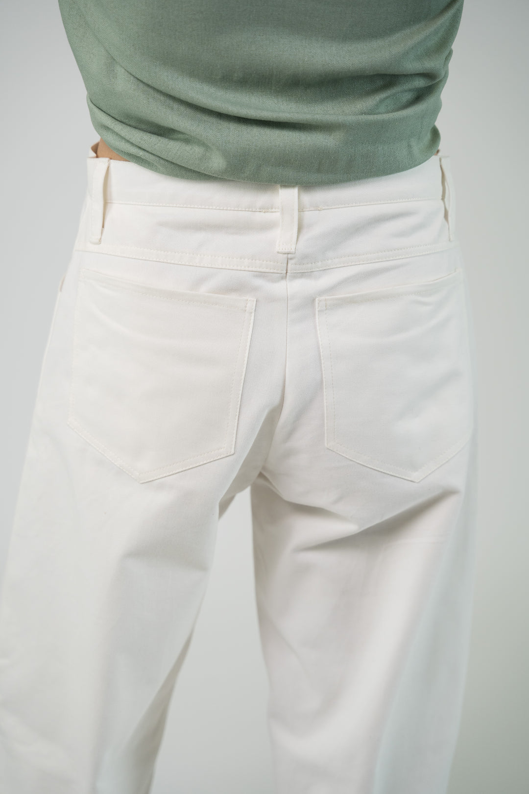 Jean large off white